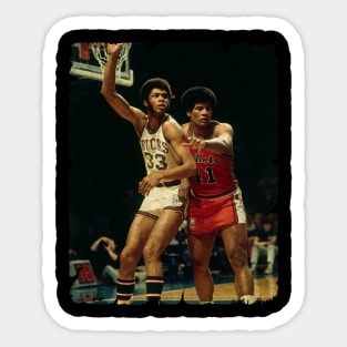 Kareem Getting Position on Wes Unseld Sticker